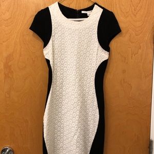 Gorgeous DVF black and white dress 0/XS